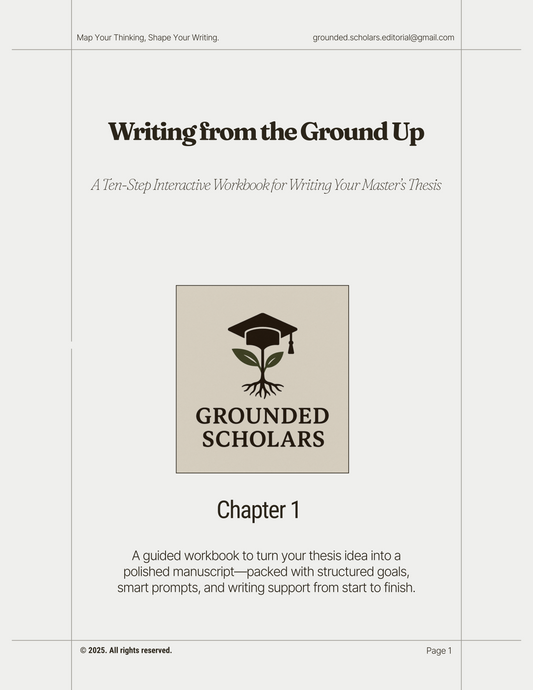 Chapter 1 - Orientation & Planning