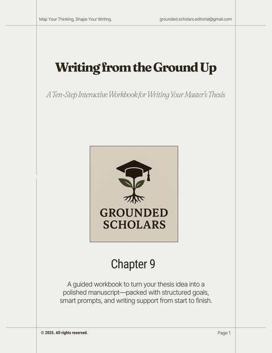 Chapter 9 - Argument & Discussion